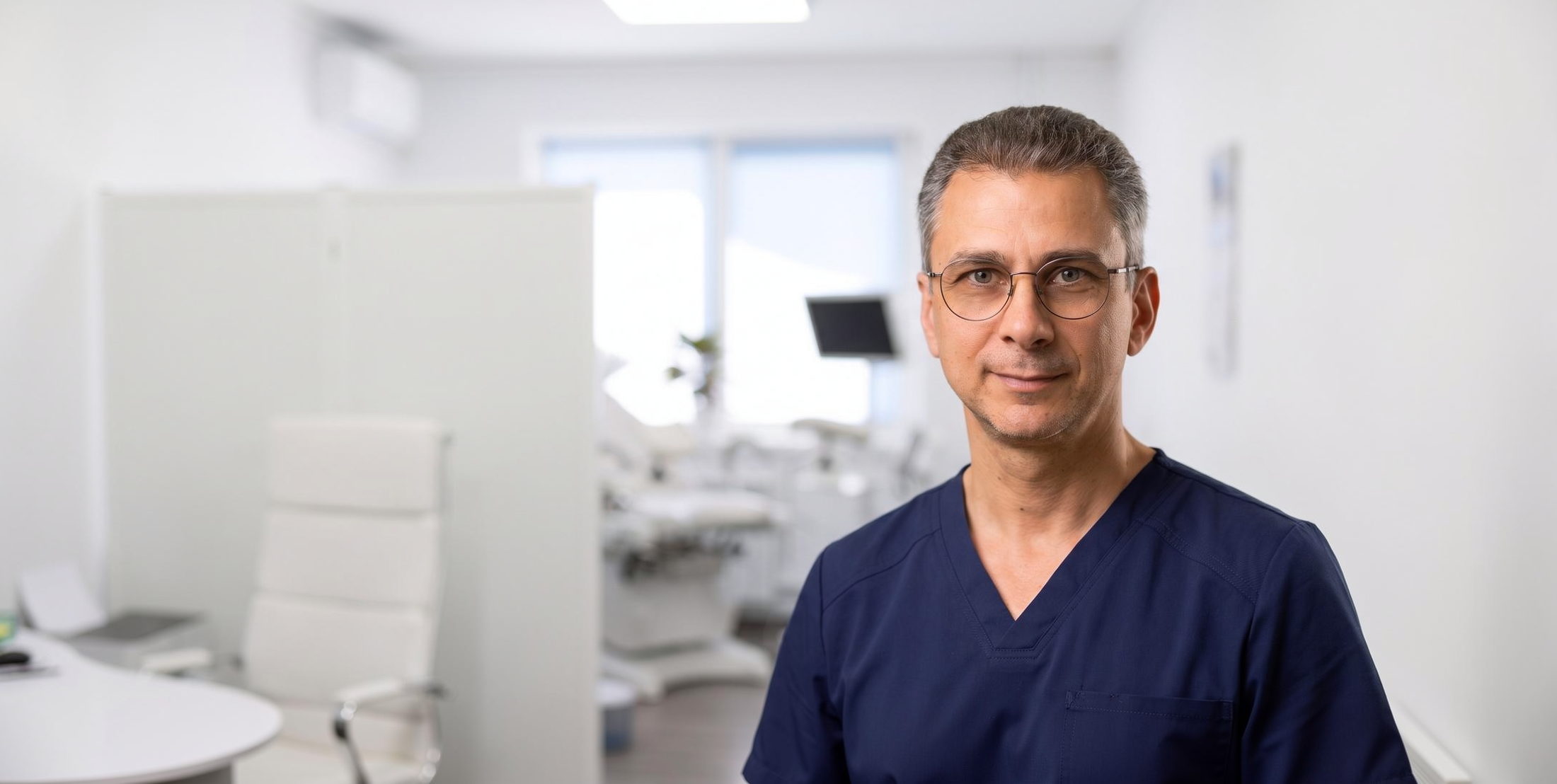 Лікар Роман Чередниченко в кабінеті медичного центру STARDOCTOR